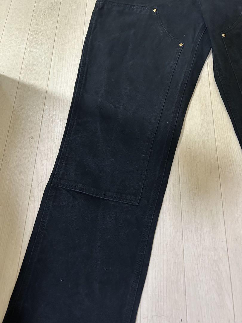 carhartt カーハートダブルニーパンツブラック　 made in USA