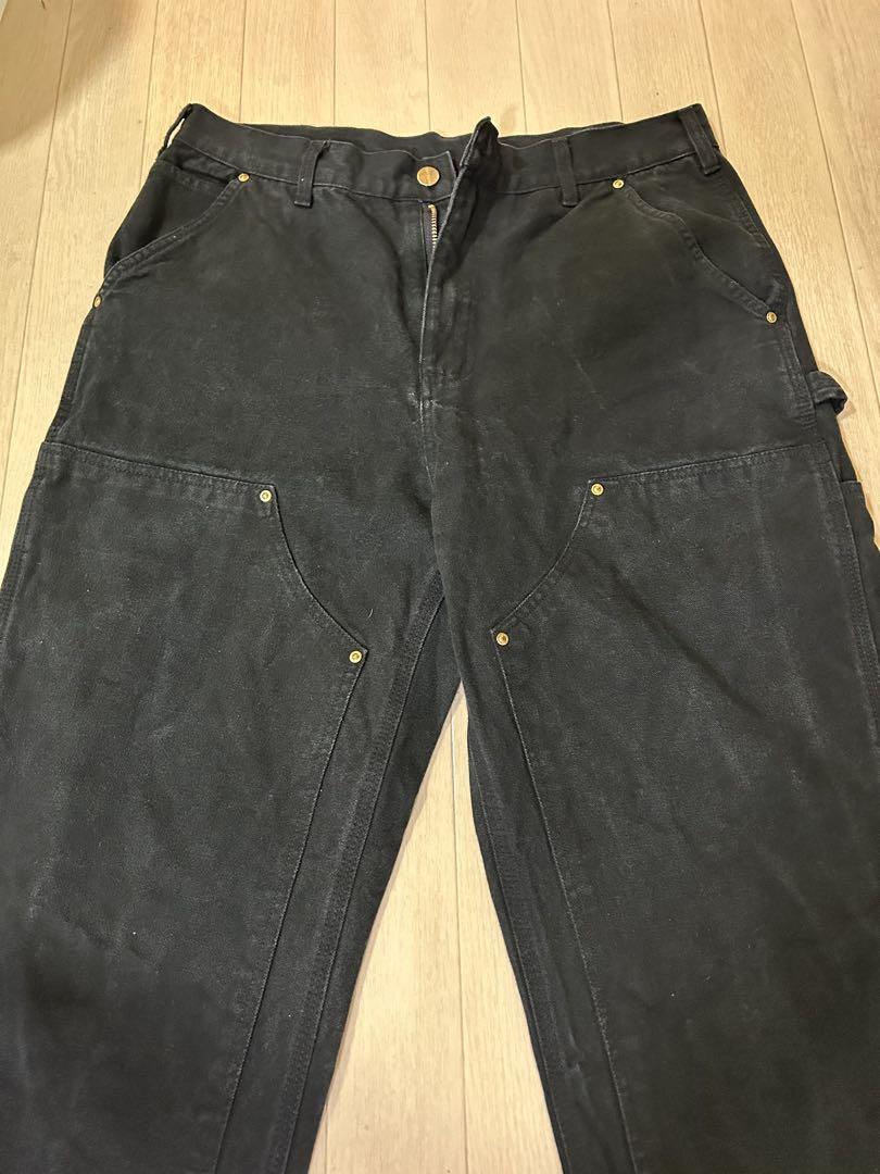 carhartt カーハートダブルニーパンツブラック　 made in USA