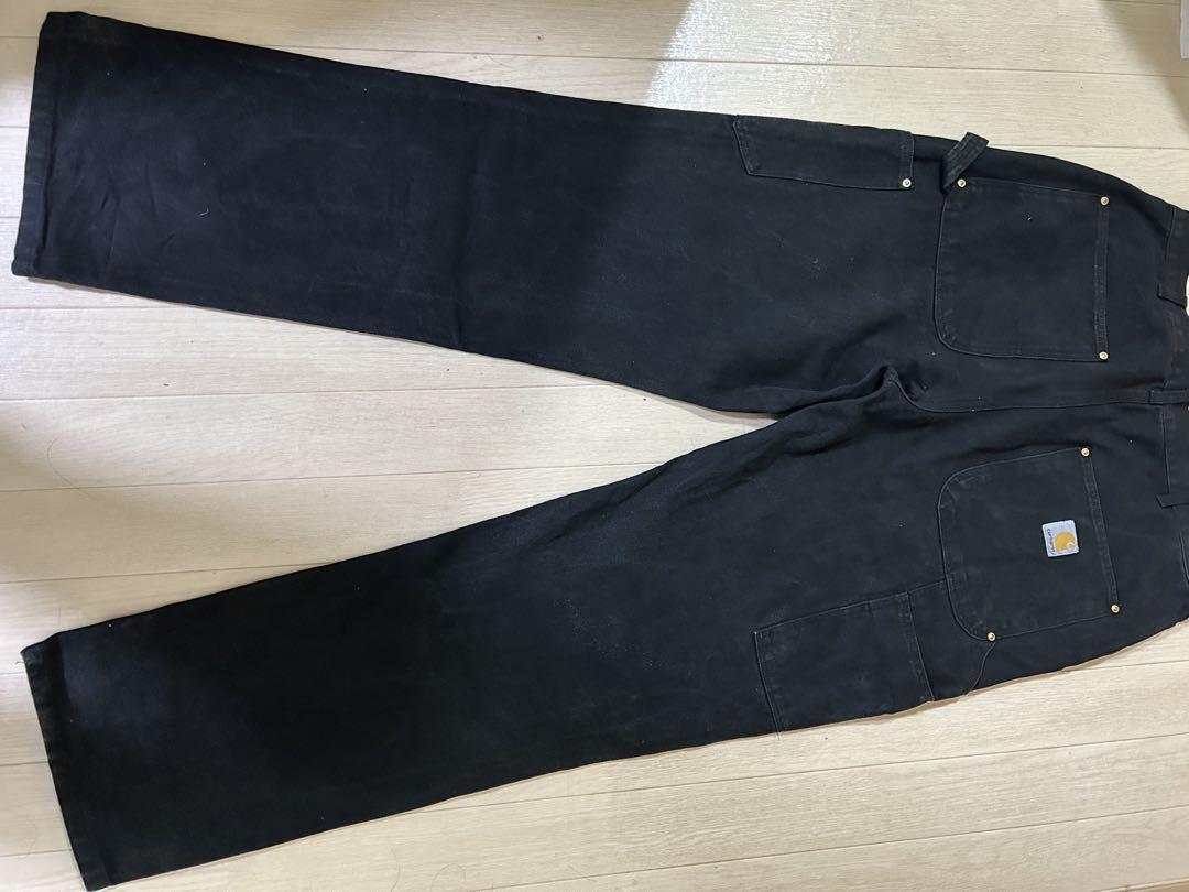 carhartt カーハートダブルニーパンツブラック　 made in USA