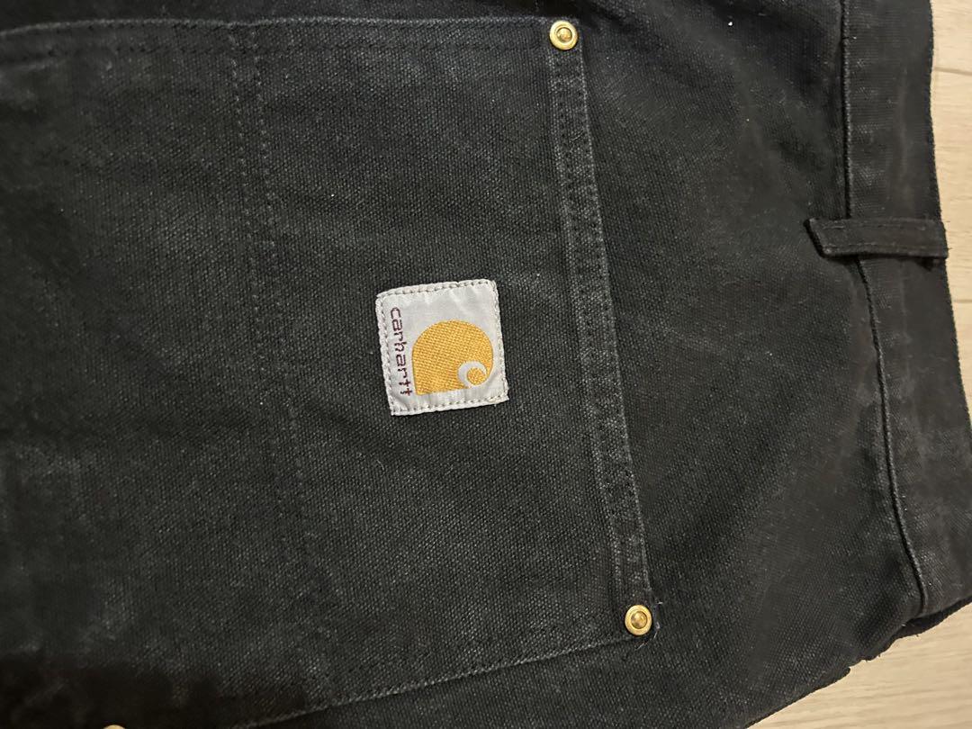 carhartt カーハートダブルニーパンツブラック　 made in USA