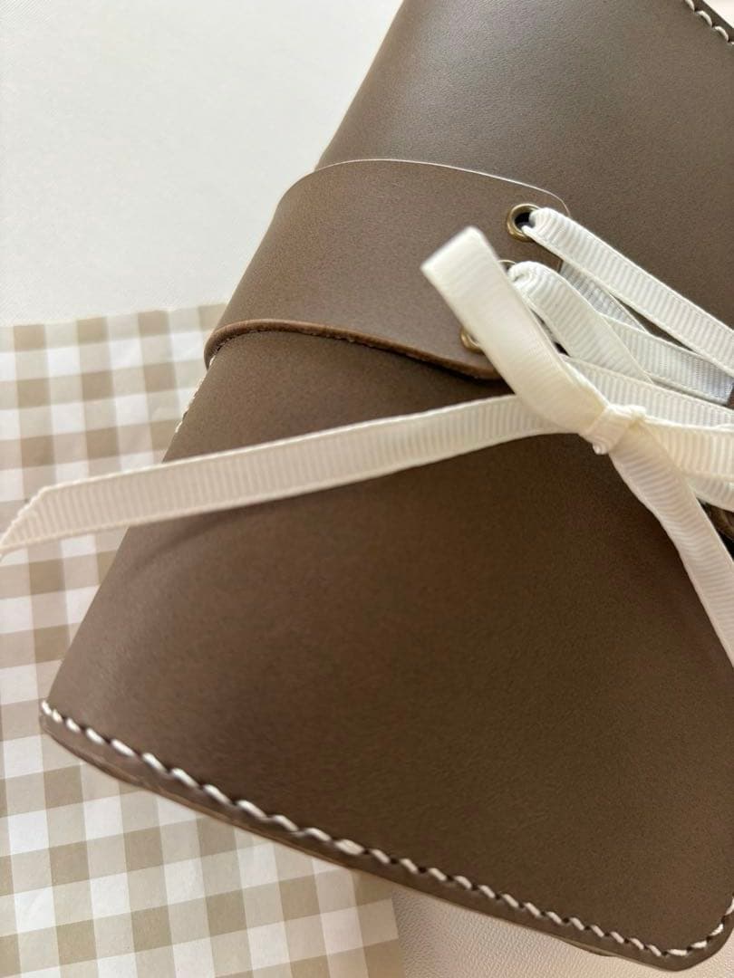 システム手帳　M6 ミニ6 m6 mimi6 コラージュ　ヌメ革　手帳カバー