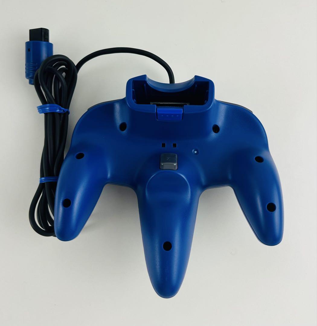 ほぼ新品 任天堂64 コントローラーブロス ブルー 青 - メルカリ