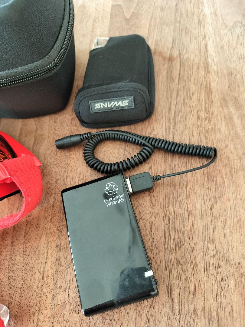 4てっち3スワンズ電熱スノーゴーグル美品