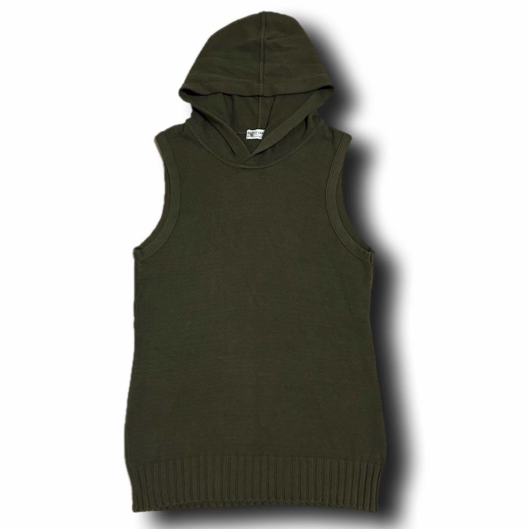 99AW HELMUT LANG ノースリーブニットパーカー ベスト 本人期
