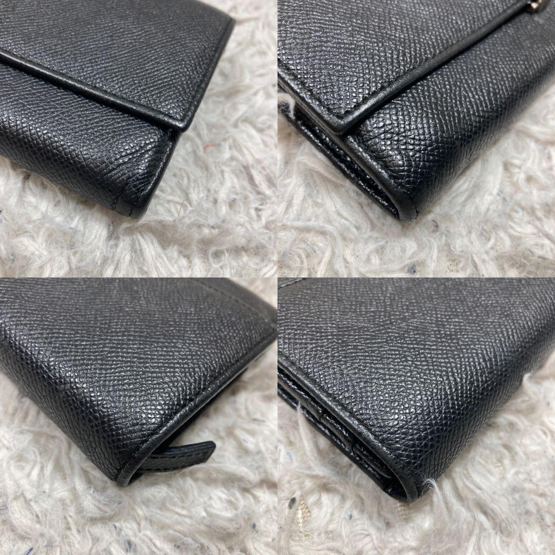 美品 ブルガリ 長財布 ビーゼロワン ロゴクリップ 黒 レザー