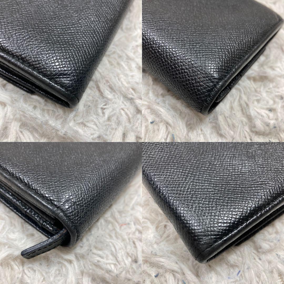 美品 ブルガリ 長財布 ビーゼロワン ロゴクリップ 黒 レザー
