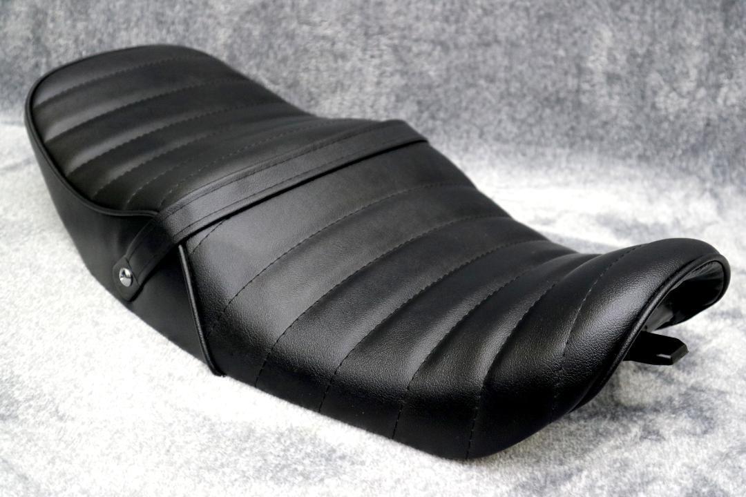 ZRXⅡ　タックロール　シート　黒　皮　/　あんこ抜き　完成品　ZR４００E