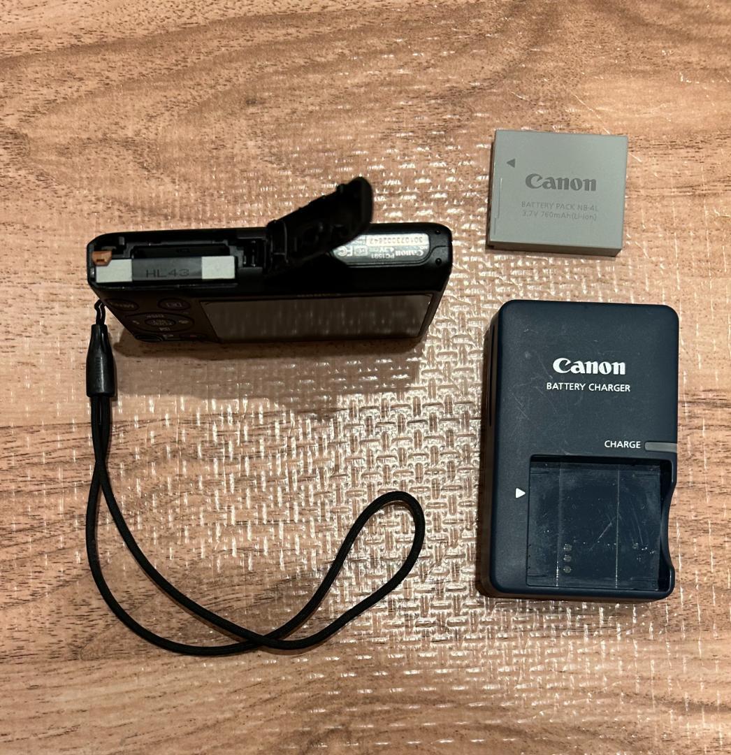 【動作確認済】キャノン　デジカメ　Canon　IXY410F　黒　ブラック 中古