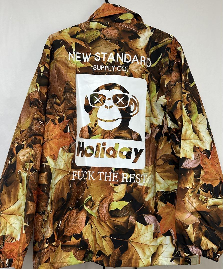 Holiday 落ち葉柄 ジャケット size：L