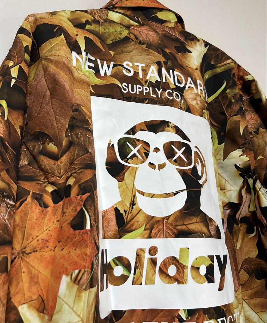 Holiday 落ち葉柄 ジャケット size：L