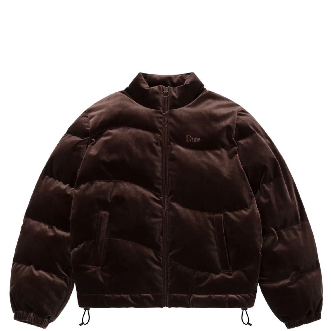 Dime Velvet Quilted Puffer