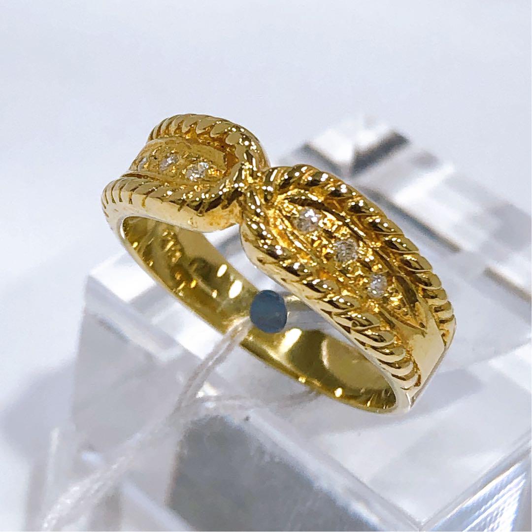 値下げ♡K18 リング 0.06ct C3wsS-m27981375418 ダイヤモンド 即納高品質