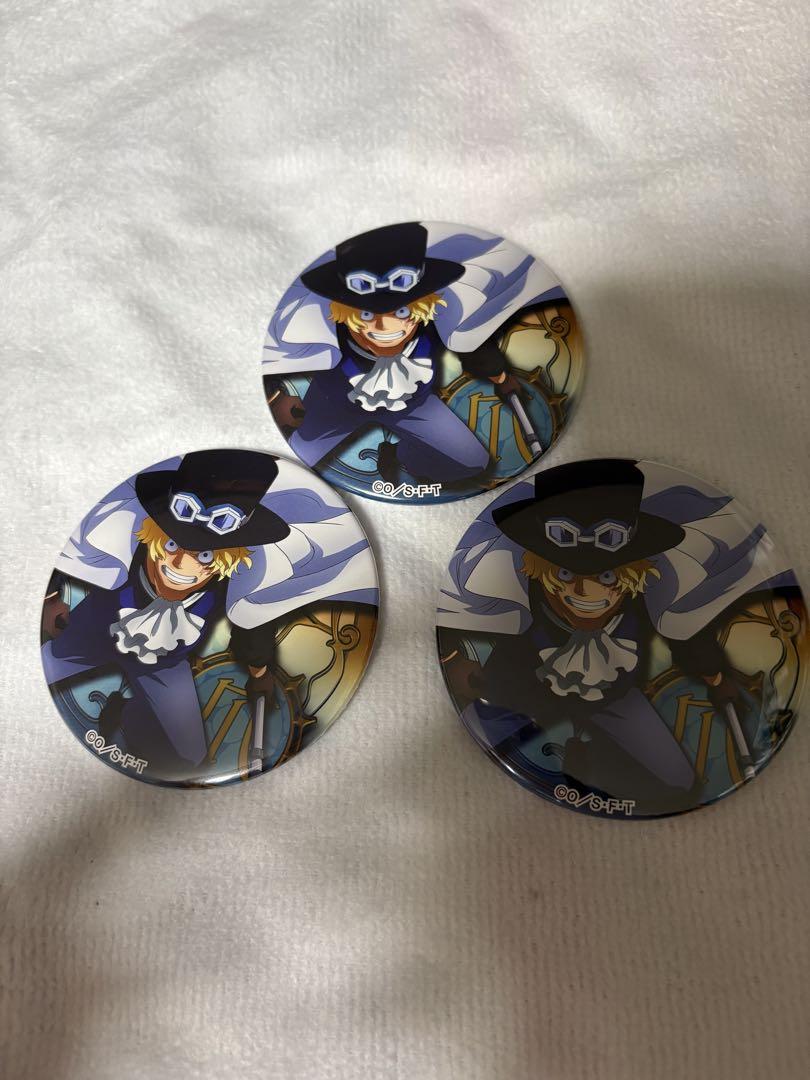 ワンピース　輩缶バッジ　28弾　EGGHEAD サボ　3個