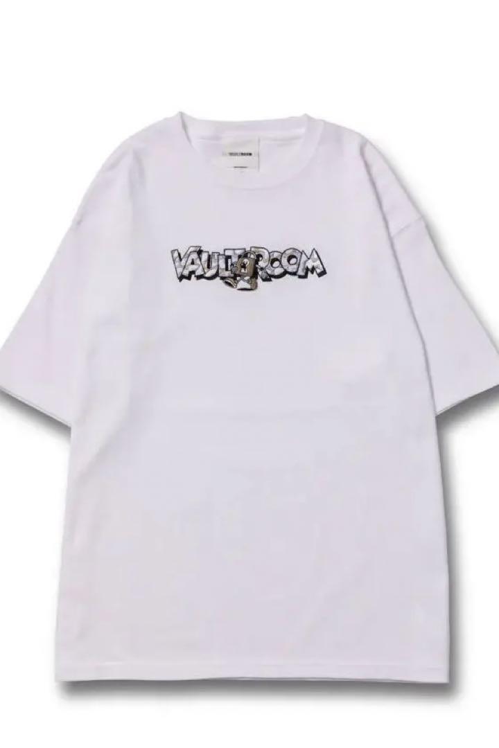 XL Vaultroom CAMO LOGO TEE / WHT 画像2