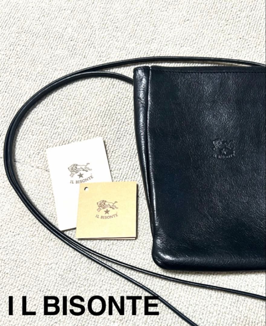 IL BISONTE イルビゾンテ スマホショルダー ミニ ポーチ バッグILBISONTE
