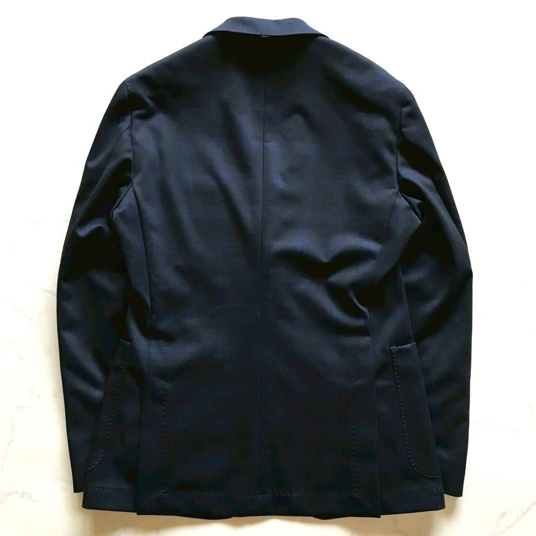 新品タグ付き/定価10万●ヒューゴボス アンコン テーラード 紺 現行 M位