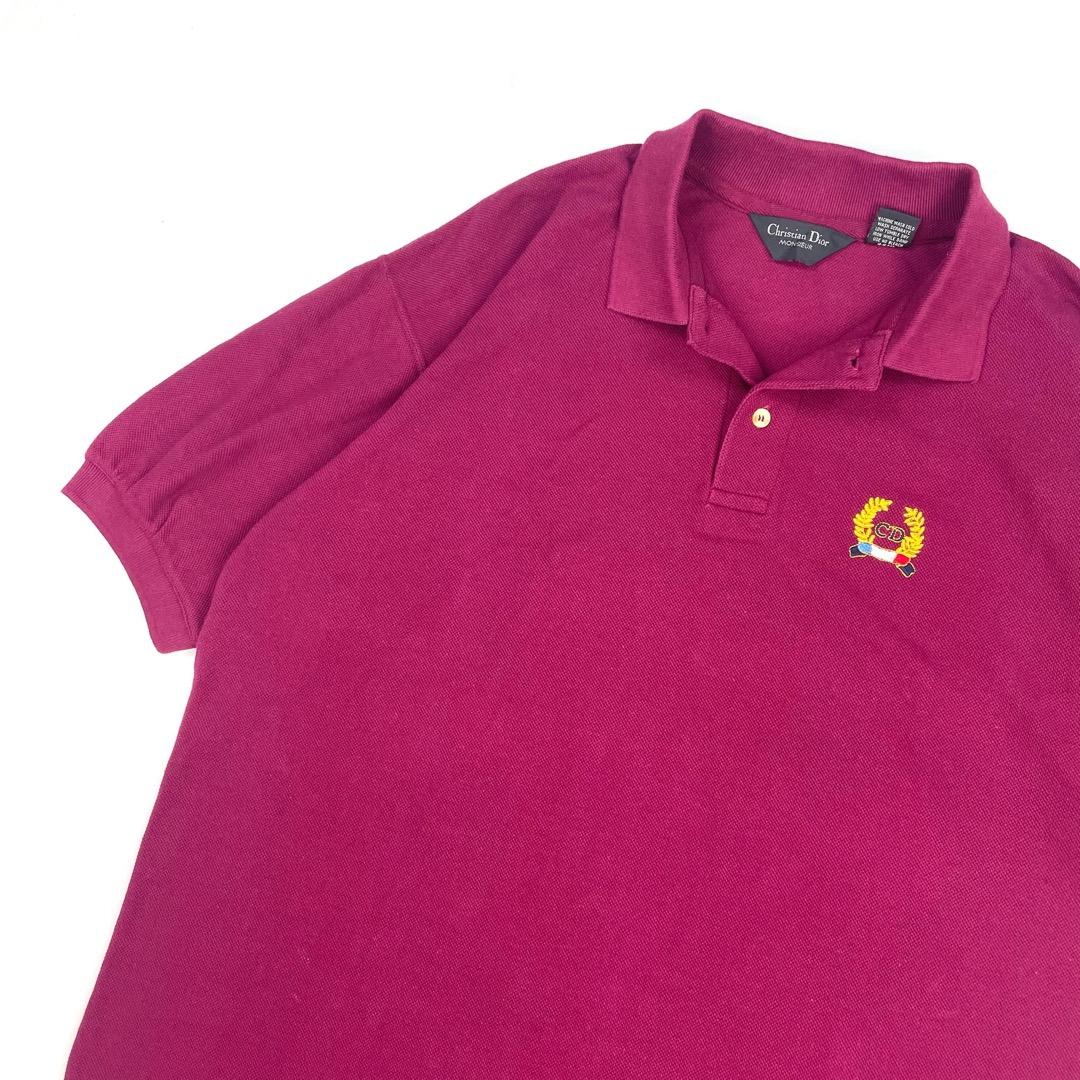 超激得定番】 激レア Vintage 最高級ロゴ刺繍 Dior 鹿子 半袖