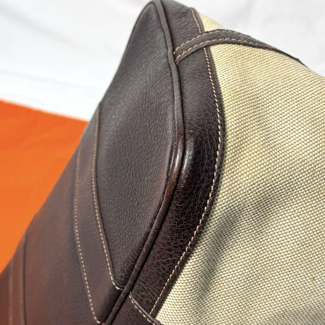 エルメス ガーデンパーティPM ベージュ ブラウン シルバー金具