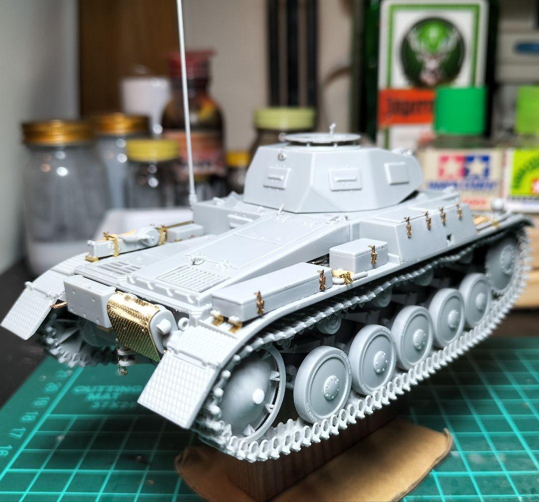 1/35 Ⅱ号戦車 Ⅲ号戦車 黒森峰仕様 ジオラマ完成品 ガルパン