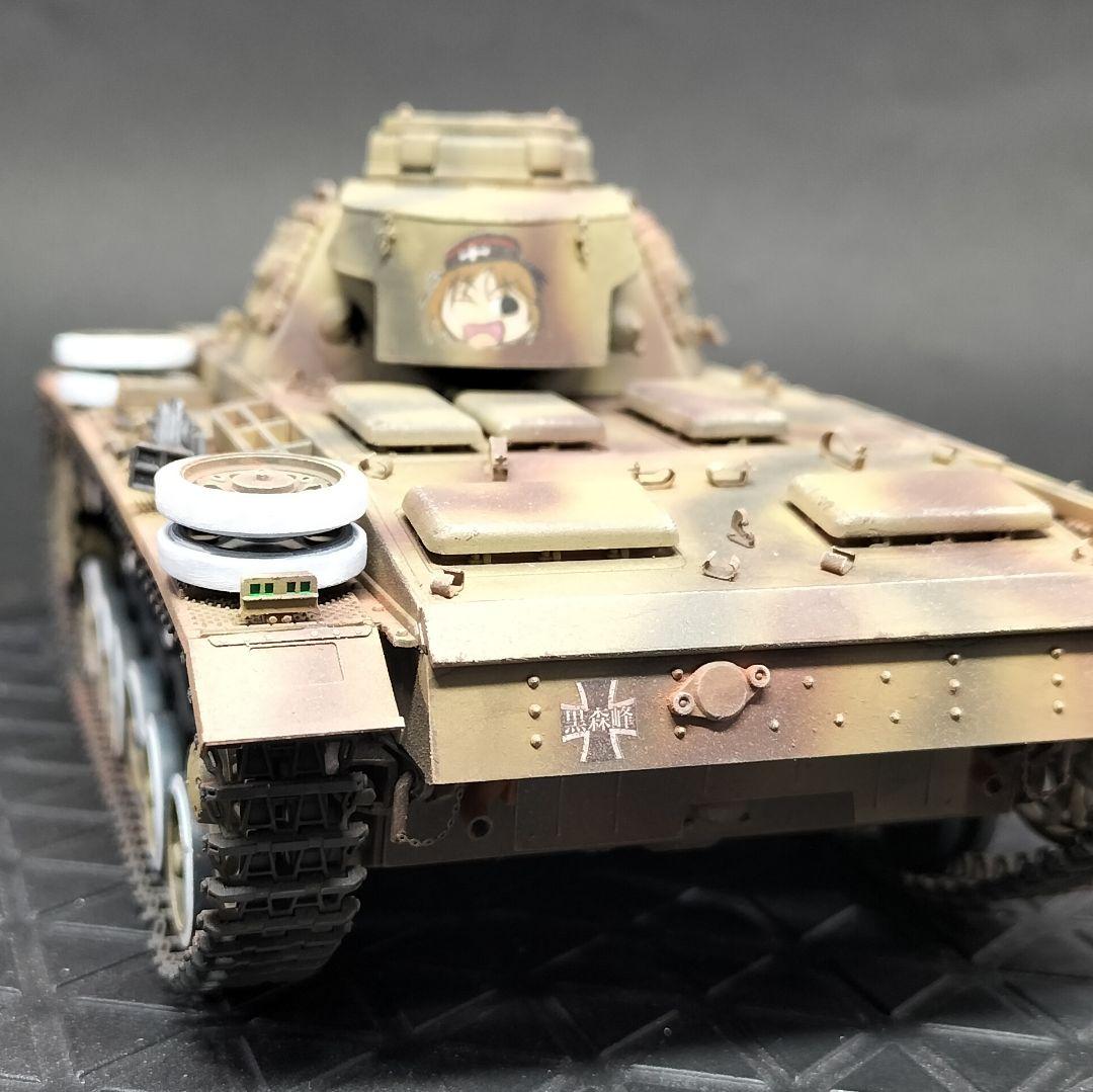 1/35 Ⅱ号戦車 Ⅲ号戦車 黒森峰仕様 ジオラマ完成品 ガルパン
