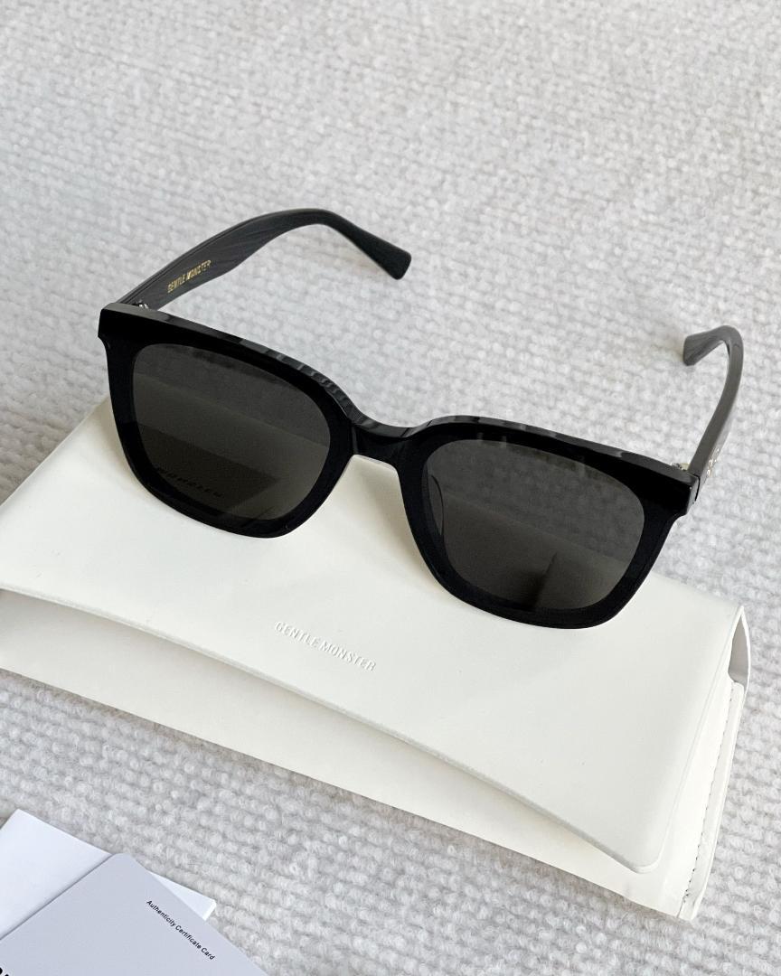 新品未使用 GENTLE MONSTER サングラス ブラック 箱、紙袋付き