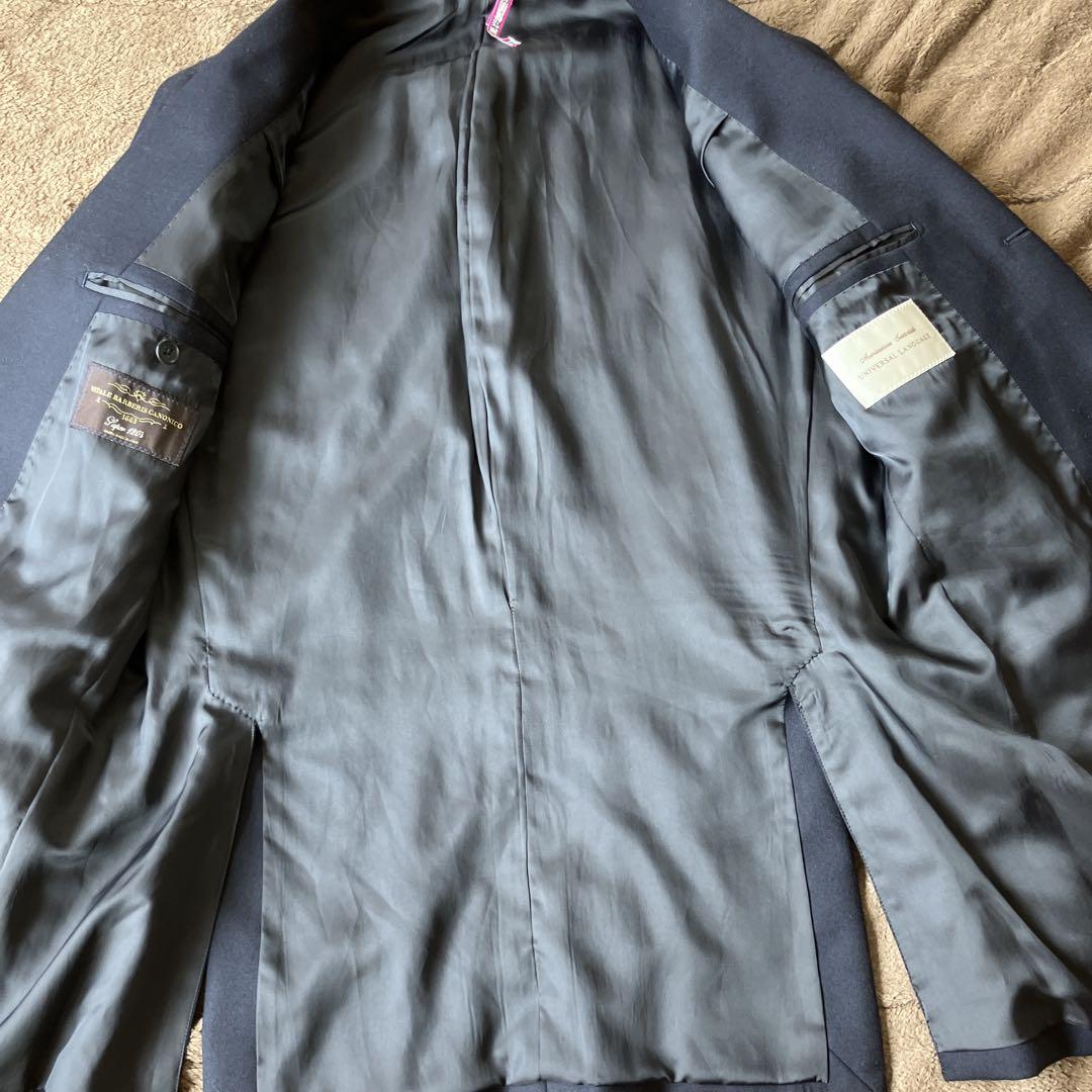 美品　ユニバーサルランゲージ　175 6 L 48 カノニコ　フランネル　スーツ