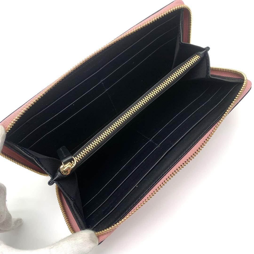 極美品】SMYTHSON パナマ ラウンドファスナー 長財布 ピンク