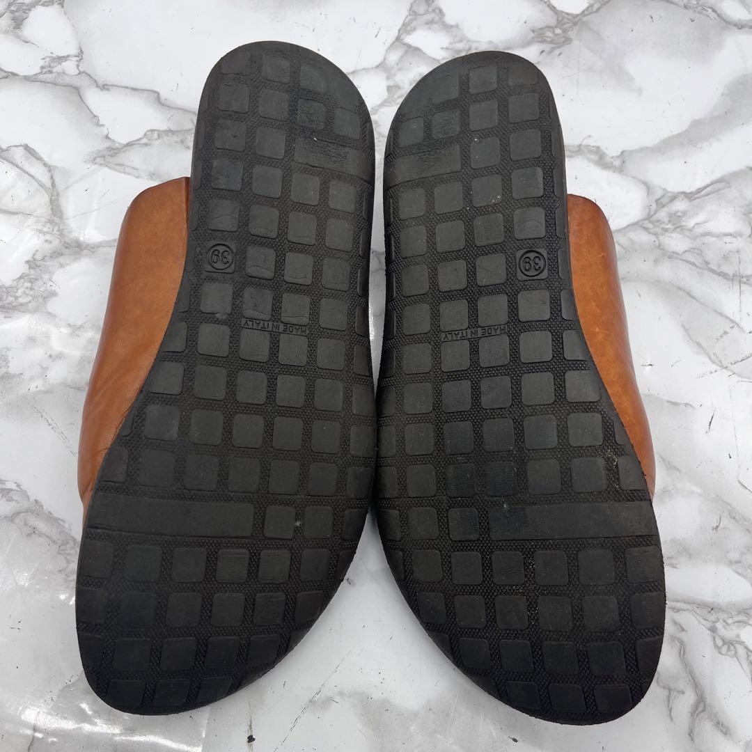 イタリア製/美品✨BRADOR レザー　本革 サンダル ブラウン