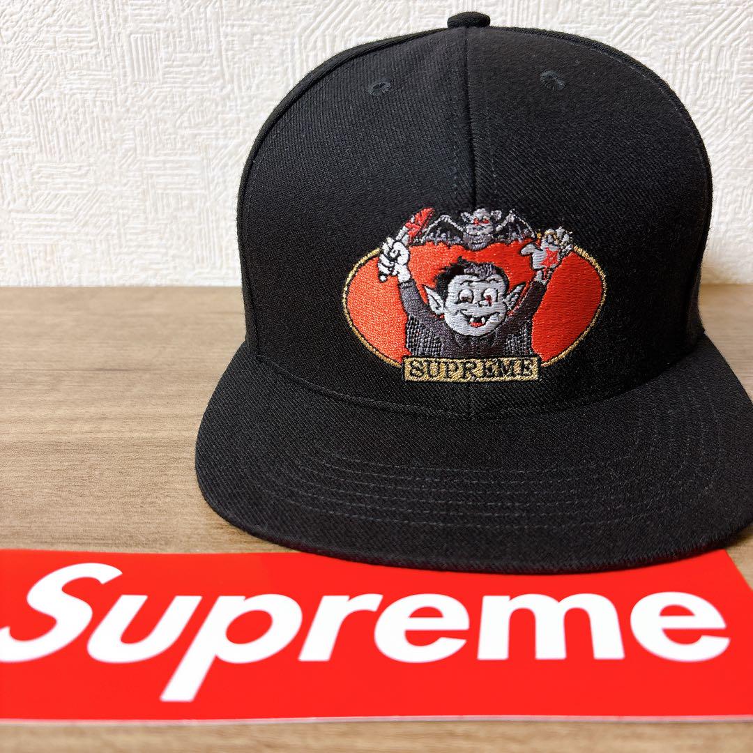 正規品　Supreme キャップ　帽子 アメリカ製　ヴァンパイアボーイ　ブラック