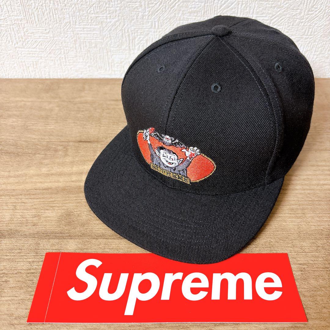 正規品　Supreme キャップ　帽子 アメリカ製　ヴァンパイアボーイ　ブラック