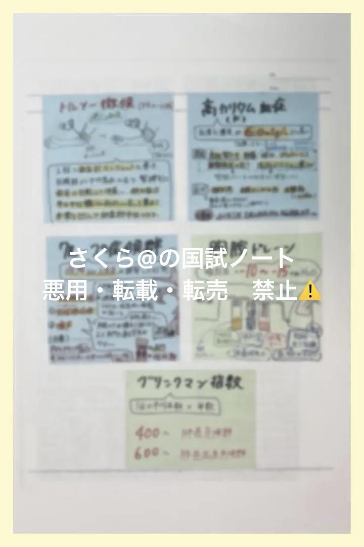 看護【国試対策ノート】【病態】A4サイズ余白あり！！勉強・暗記
