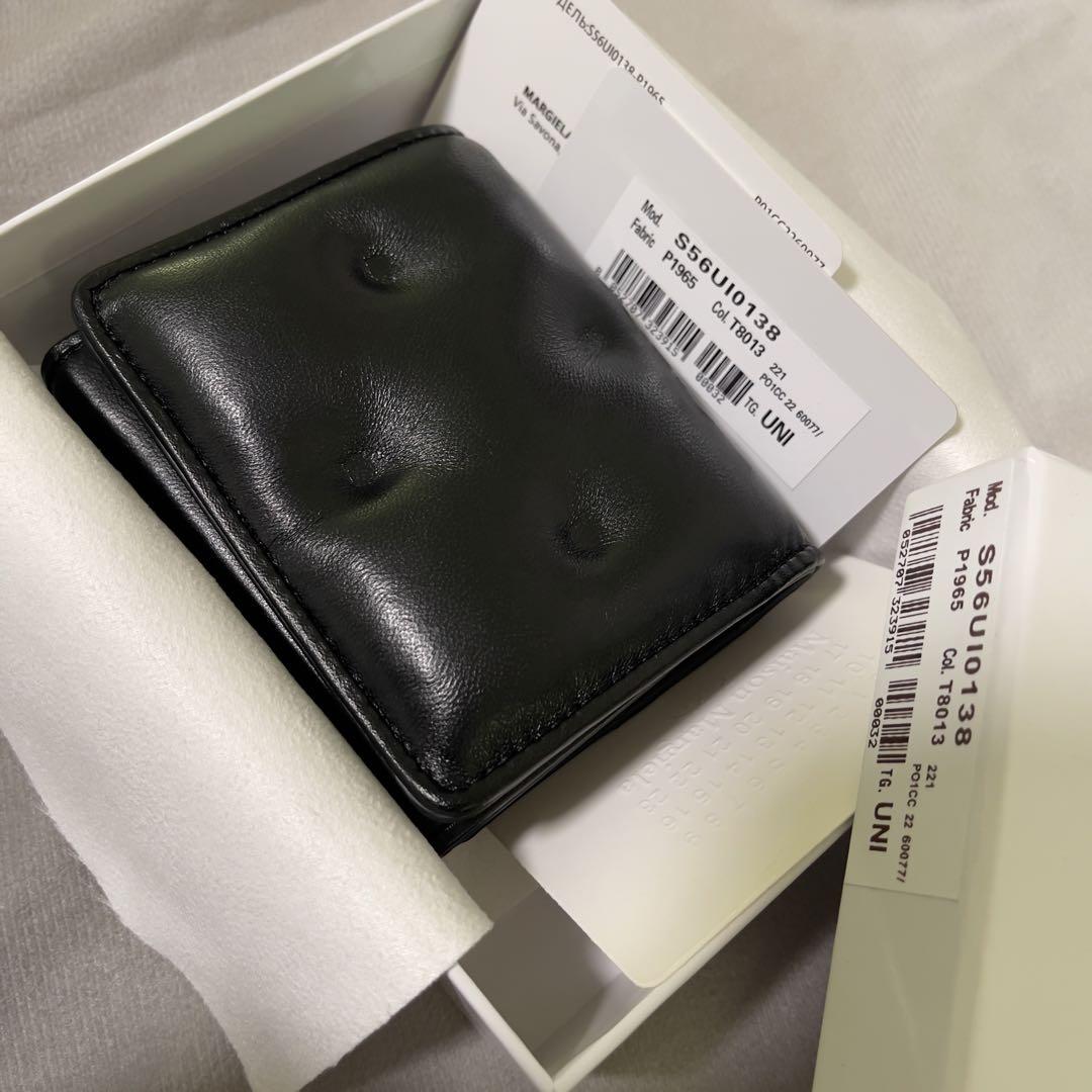 箱付きMaison Margiela マルジェラ コンパクト ウォレット財布 黒
