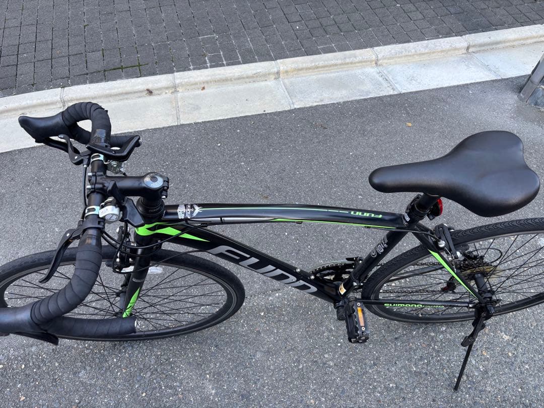 FUNN ロードバイク 黒 緑 700c 使用頻度少ないやや傷や汚れあり BRIGHTFACE_UK