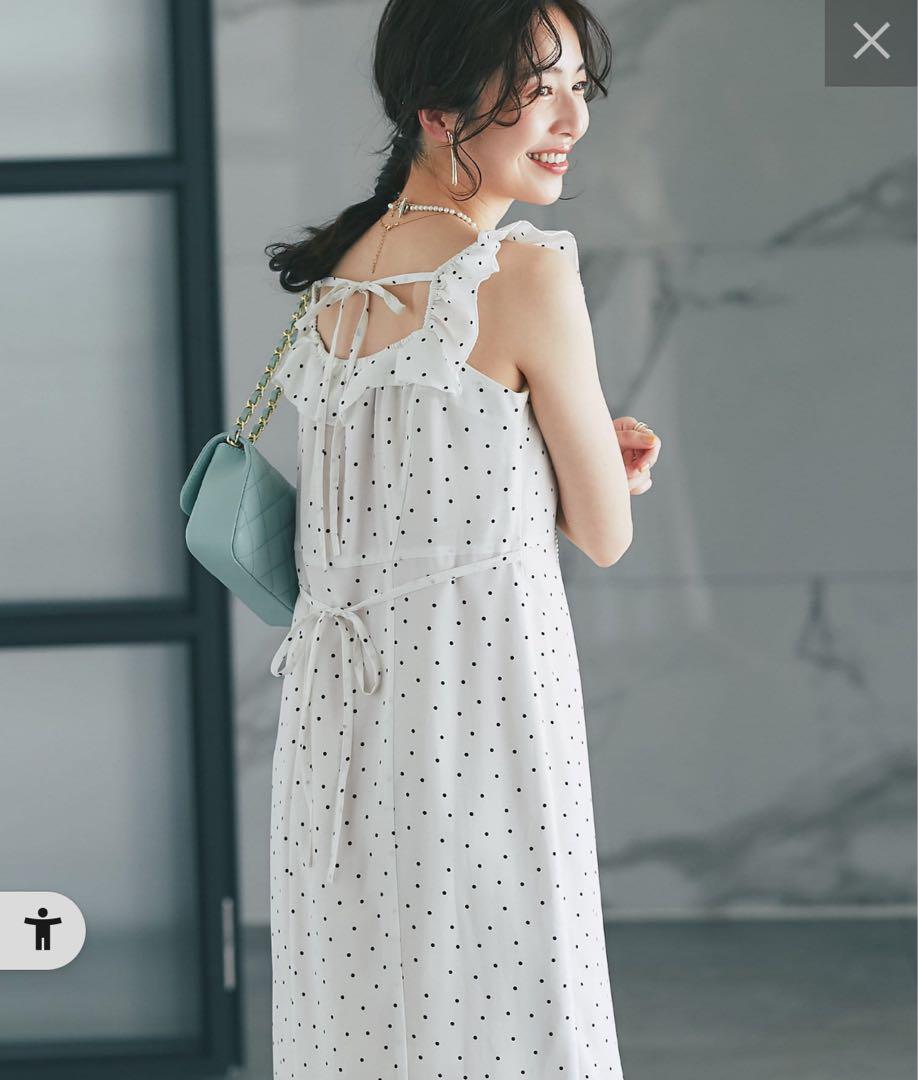 aoisora様専用♡ドットプリントフリルトリムマーメイドワンピース┊ 7,830円