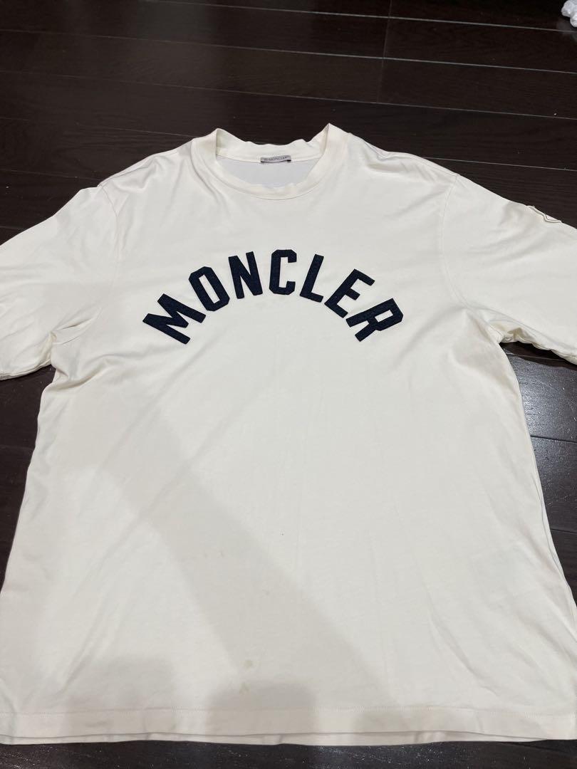MONCLER ロゴ Tシャツ クリーム色 - メルカリ