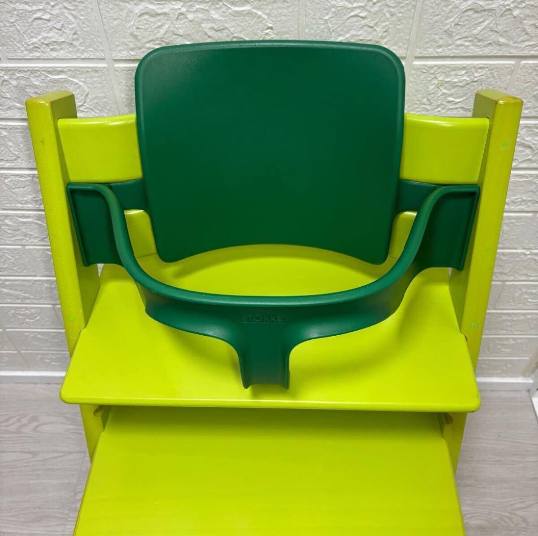 美品 ストッケ STOKKE トリップトラップ グリーン 緑 SN 4～