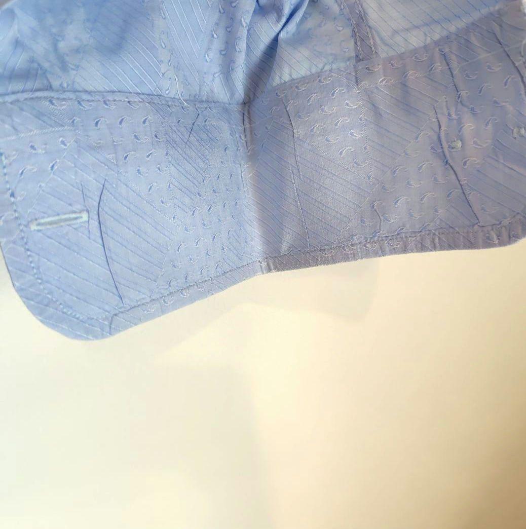 ETRO　エトロ　シャツ　長袖　水色　ブルー　綿