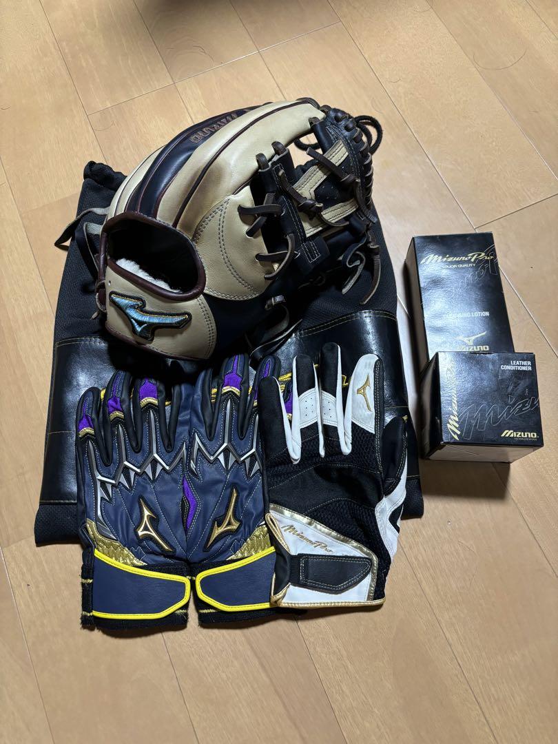 ミズノプロ　オーダー　軟式グローブ　坂本モデル　ダイバーシティブルー