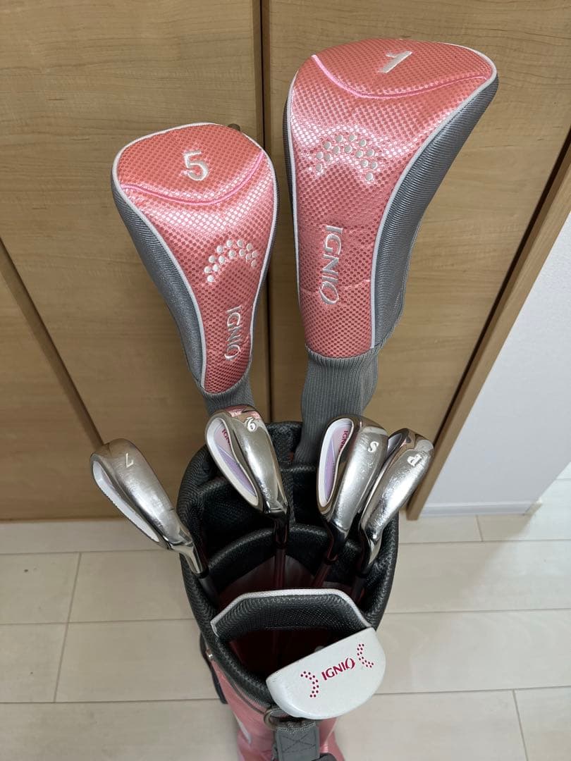IGNIO レディースゴルフクラブハーフセット 送料込 IGNIO レディースゴルフクラブハーフセット 送料込