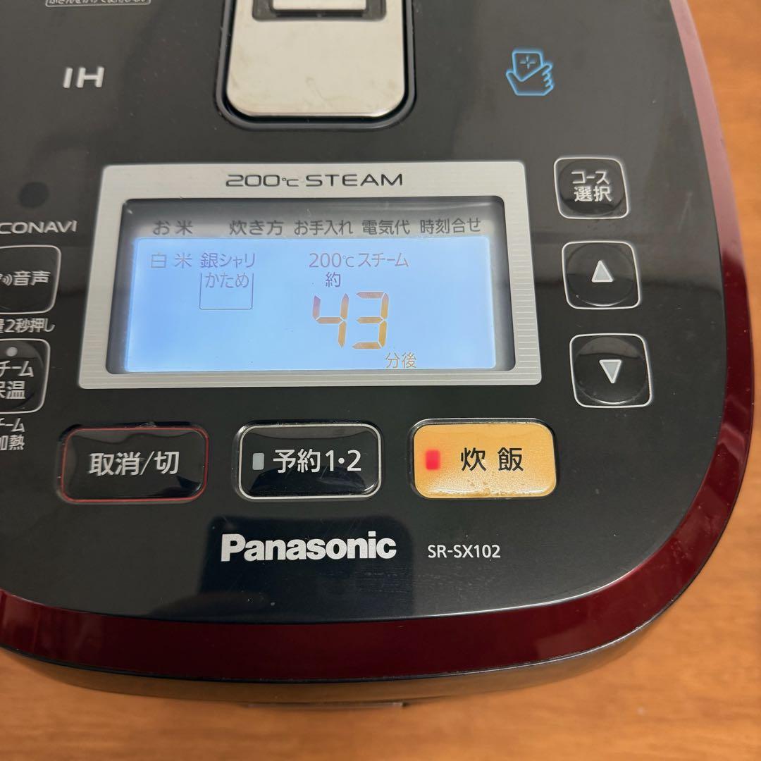 ● 良品 パナソニック スチームIHジャー炊飯器 5.5合炊き SR-SX102 ● 良品 パナソニック スチームIHジャー炊飯器 5.5合炊き SR-SX102