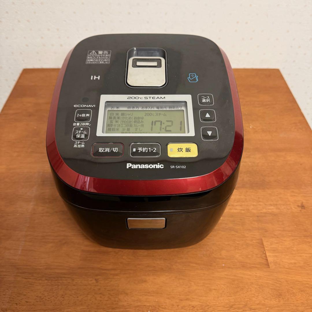 ● 良品 パナソニック スチームIHジャー炊飯器 5.5合炊き SR-SX102 ● 良品 パナソニック スチームIHジャー炊飯器 5.5合炊き SR-SX102