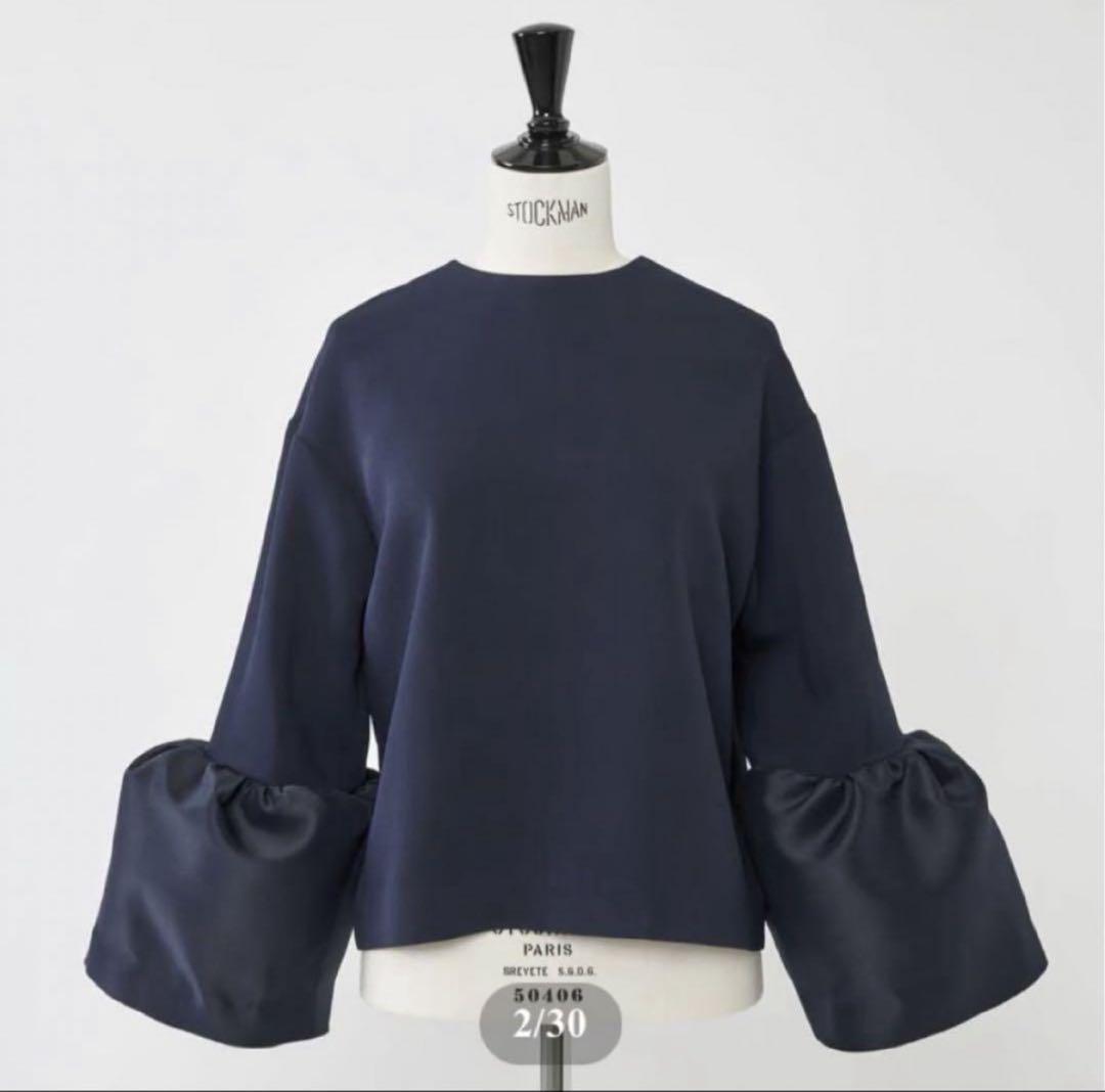HEVE 2way ジャケットブラウス　NAVY