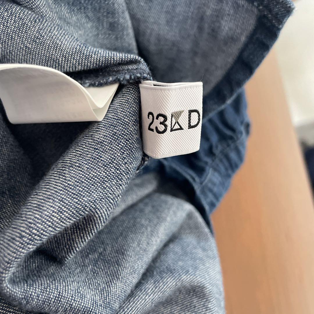 【23区】DENIM デニムダンガリースキッパーブラウス