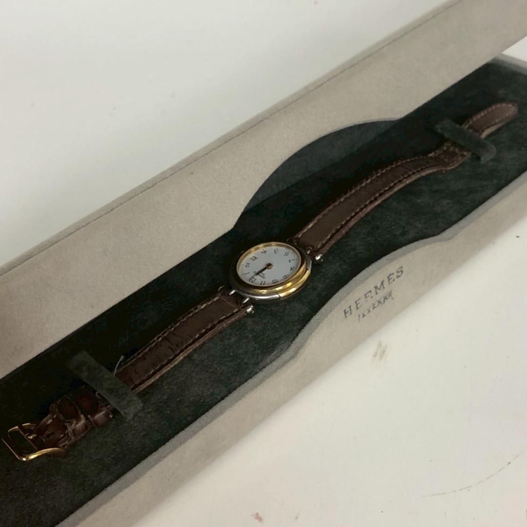 HERMES エルメス 腕時計 ウィンザーデイト シルバー 小物 レディース HERMES エルメス 腕時計 ウィンザーデイト シルバー 小物 レディース