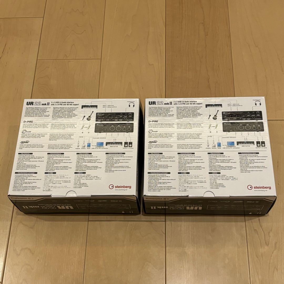新品未使用】Steinberg UR22mkII ×2台