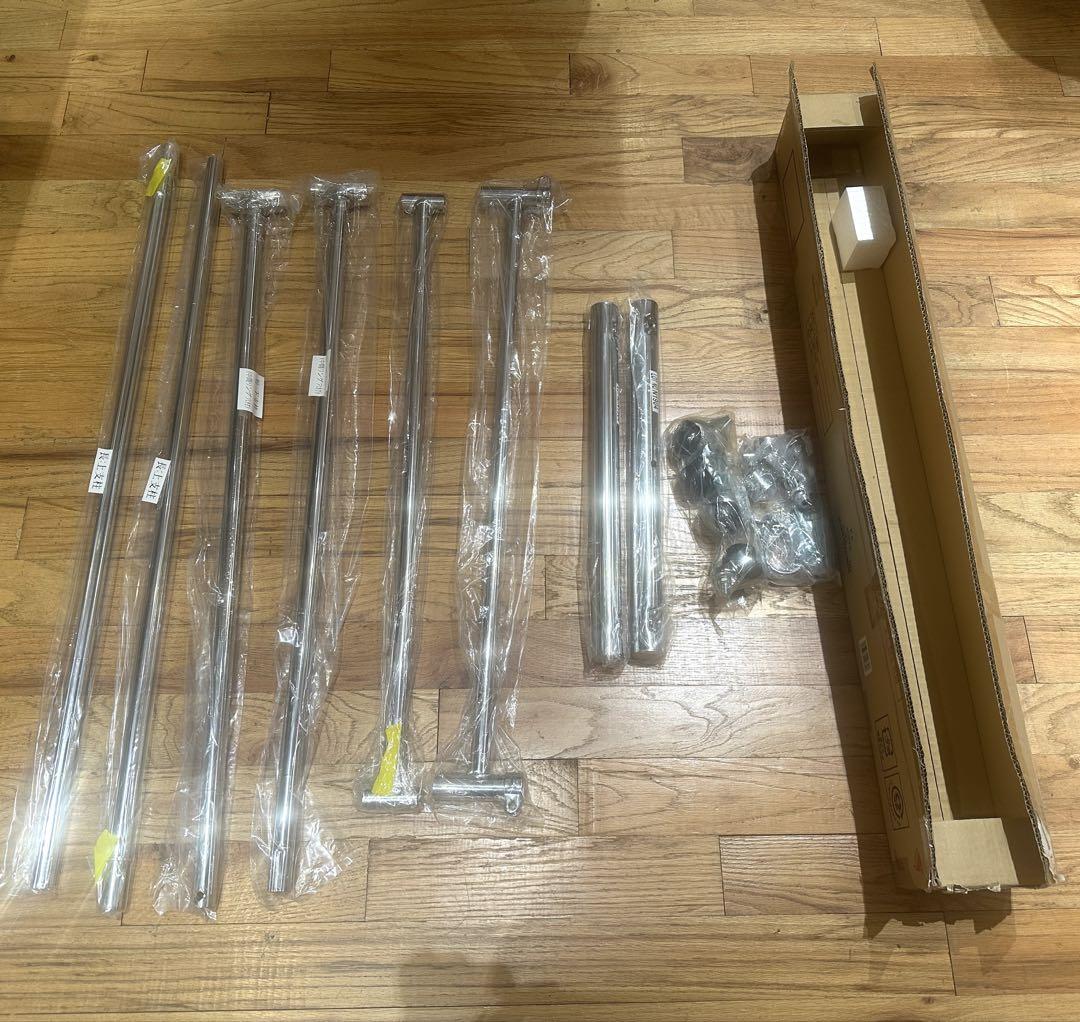【新品未使用】耐荷重量80kg！頑丈ハンガーラック