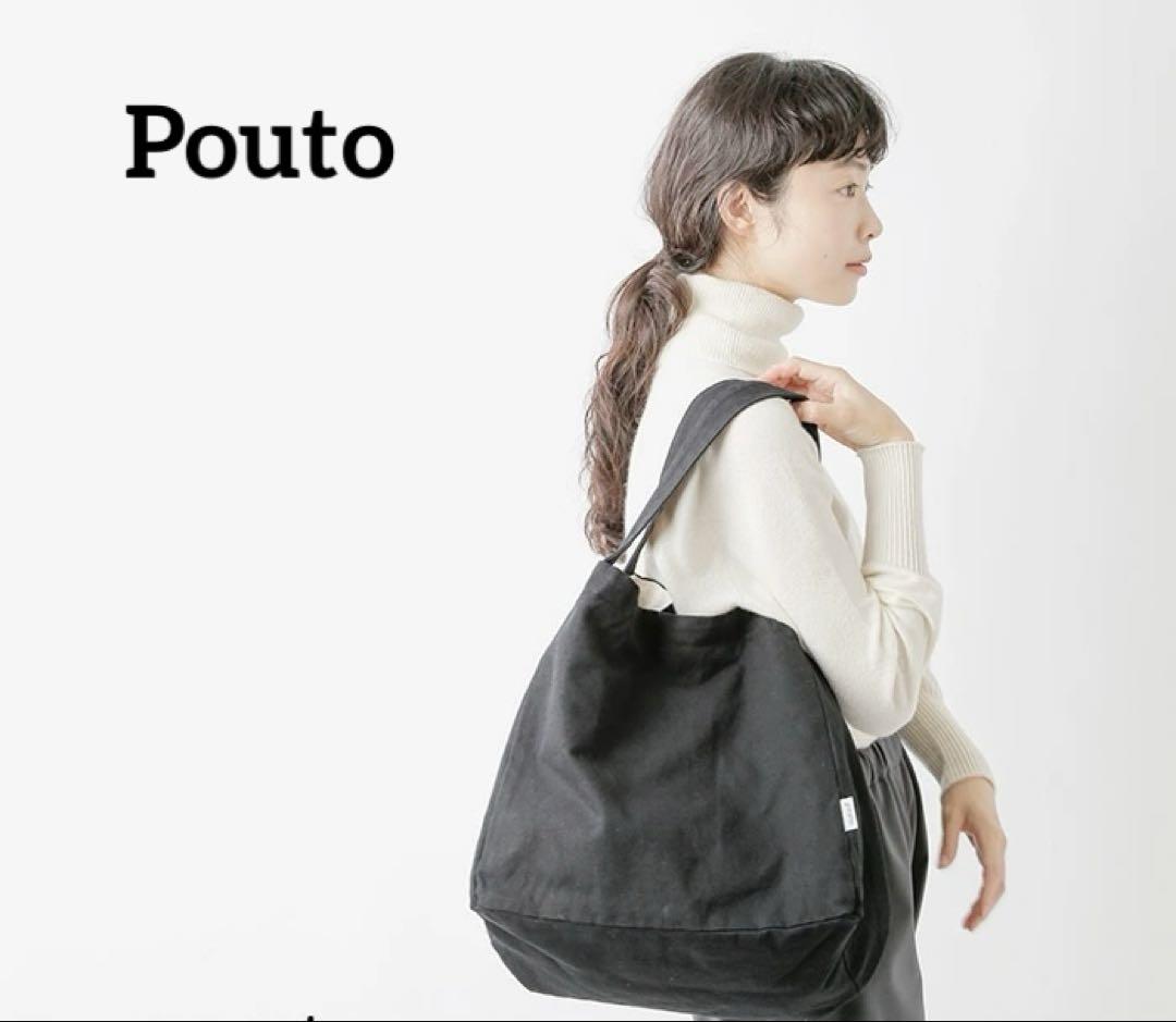 未使用⭐️Pouto ポウト キャンバス キューブ トートバッグ ブラック