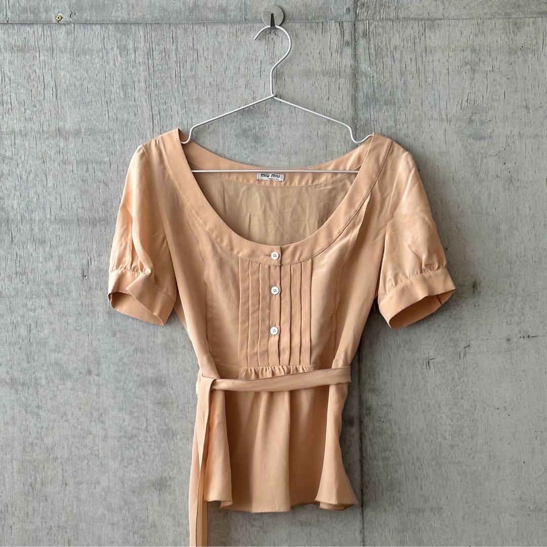 ☆Miumiu☆テクニカルシルクトップ (MiuMiu/タンクトップ