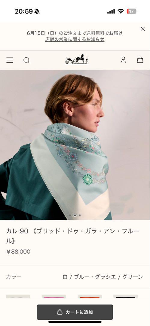エルメス　カレ90cm