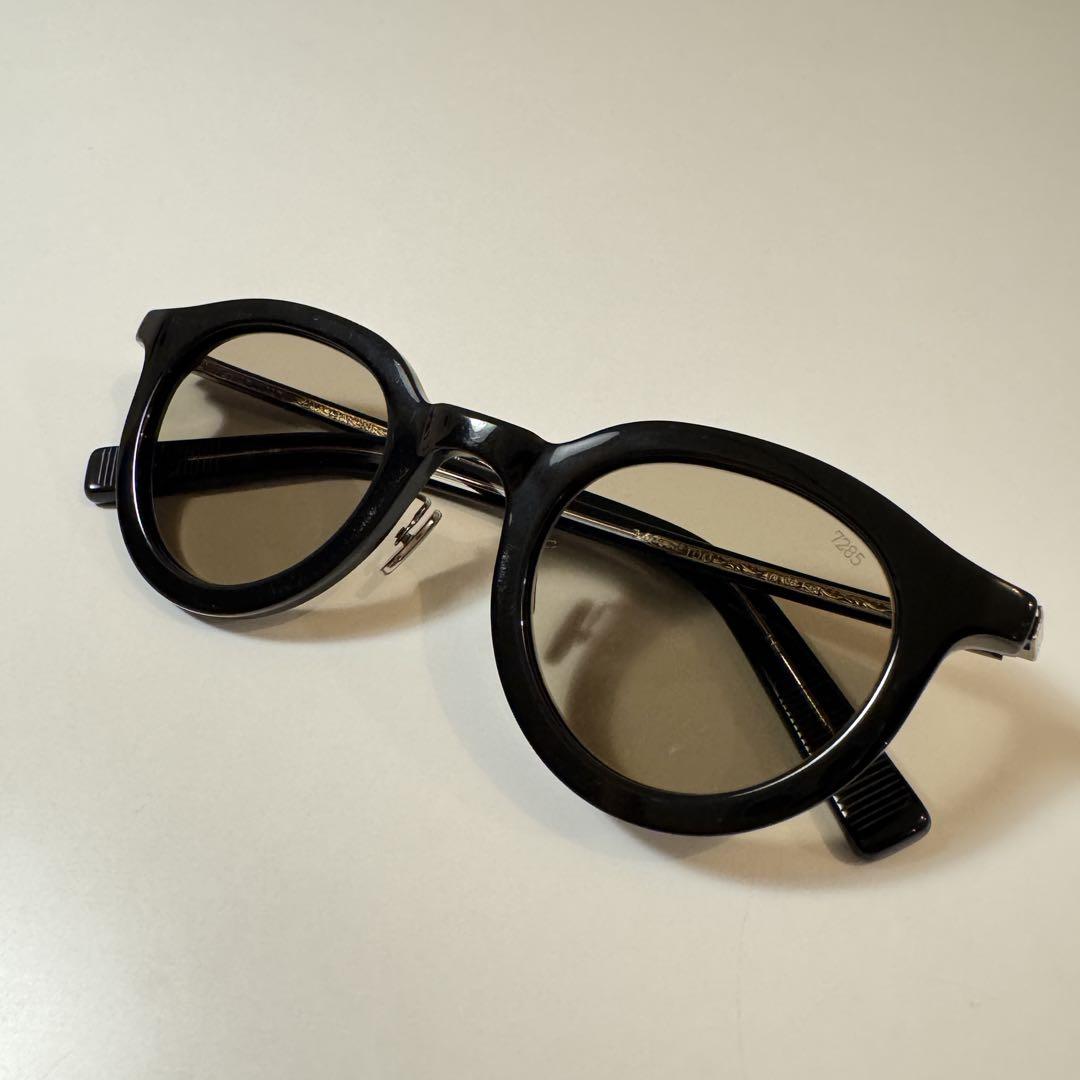 eyevan7285 740 ブラック 45 サングラス フラットレンズ